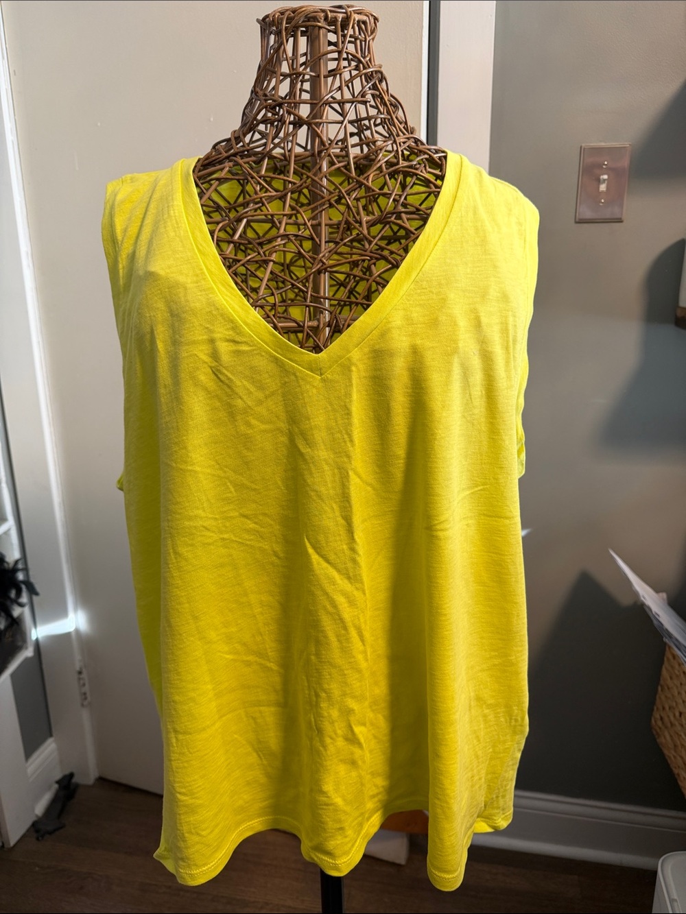 J. Crew Sunny Yellow V-Neck Tank Top